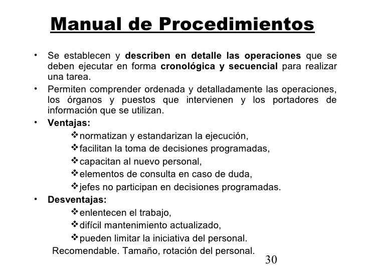 Manuales de procedimientos
