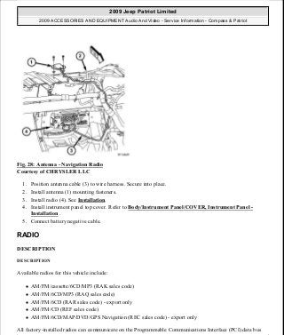 Manuales de reparaciones jeep compass y patriot limited 2007-2009