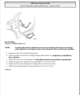 Manuales de reparaciones jeep compass y patriot limited 2007-2009