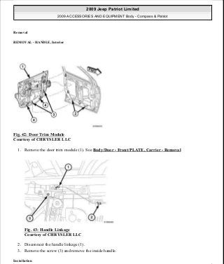 Manuales de reparaciones jeep compass y patriot limited 2007-2009