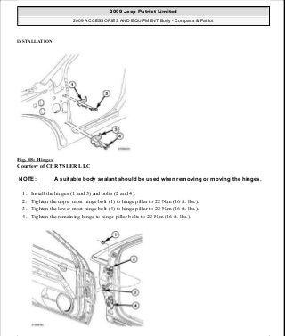 Manuales de reparaciones jeep compass y patriot limited 2007-2009
