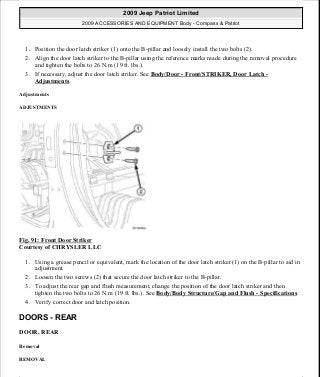 Manuales de reparaciones jeep compass y patriot limited 2007-2009