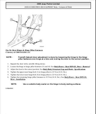 Manuales de reparaciones jeep compass y patriot limited 2007-2009