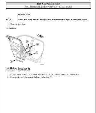 Manuales de reparaciones jeep compass y patriot limited 2007-2009