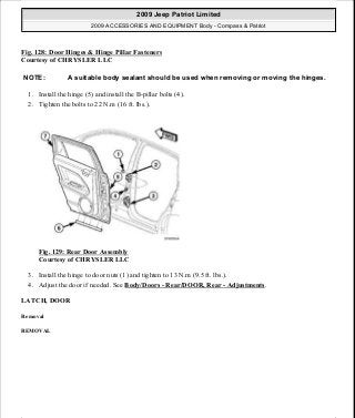 Manuales de reparaciones jeep compass y patriot limited 2007-2009