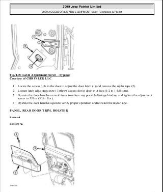 Manuales de reparaciones jeep compass y patriot limited 2007-2009