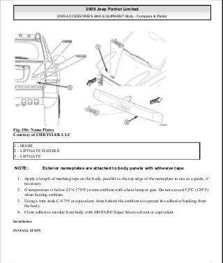Manuales de reparaciones jeep compass y patriot limited 2007-2009