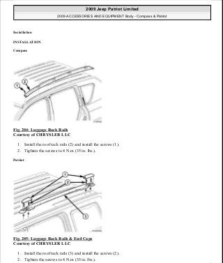 Manuales de reparaciones jeep compass y patriot limited 2007-2009