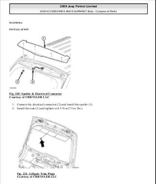 Manuales de reparaciones jeep compass y patriot limited 2007-2009