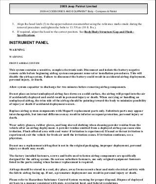 Manuales de reparaciones jeep compass y patriot limited 2007-2009