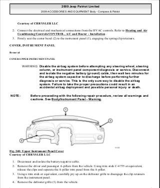 Manuales de reparaciones jeep compass y patriot limited 2007-2009