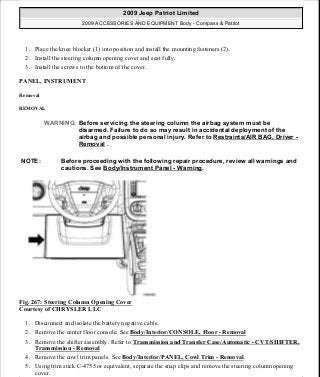 Manuales de reparaciones jeep compass y patriot limited 2007-2009