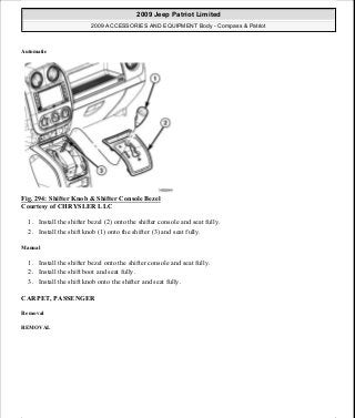Manuales de reparaciones jeep compass y patriot limited 2007-2009