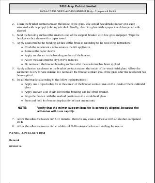 Manuales de reparaciones jeep compass y patriot limited 2007-2009