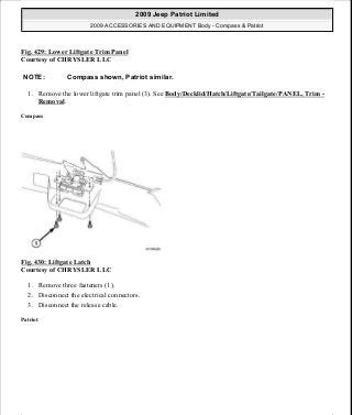 Manuales de reparaciones jeep compass y patriot limited 2007-2009
