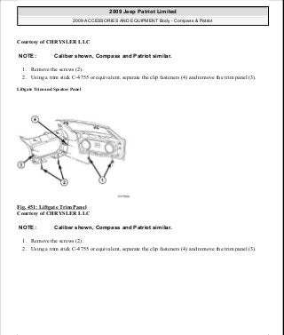 Manuales de reparaciones jeep compass y patriot limited 2007-2009