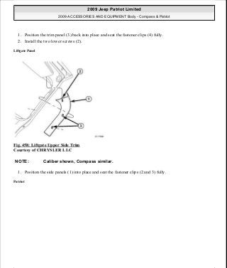Manuales de reparaciones jeep compass y patriot limited 2007-2009