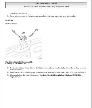 Manuales de reparaciones jeep compass y patriot limited 2007-2009