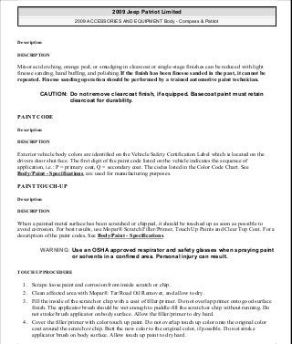 Manuales de reparaciones jeep compass y patriot limited 2007-2009