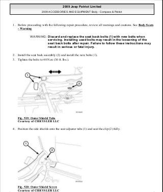 Manuales de reparaciones jeep compass y patriot limited 2007-2009