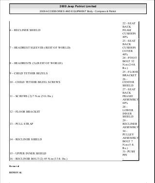Manuales de reparaciones jeep compass y patriot limited 2007-2009