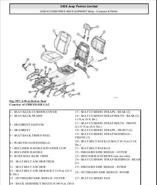 Manuales de reparaciones jeep compass y patriot limited 2007-2009