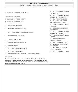 Manuales de reparaciones jeep compass y patriot limited 2007-2009