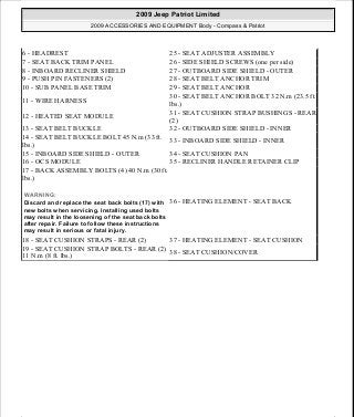 Manuales de reparaciones jeep compass y patriot limited 2007-2009