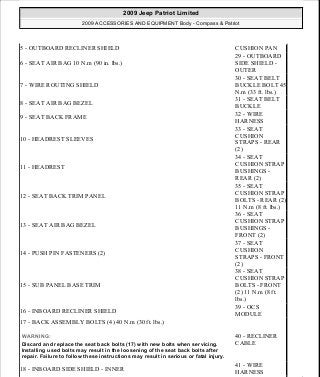 Manuales de reparaciones jeep compass y patriot limited 2007-2009