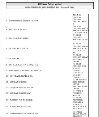 Manuales de reparaciones jeep compass y patriot limited 2007-2009