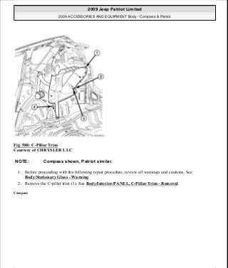 Manuales de reparaciones jeep compass y patriot limited 2007-2009