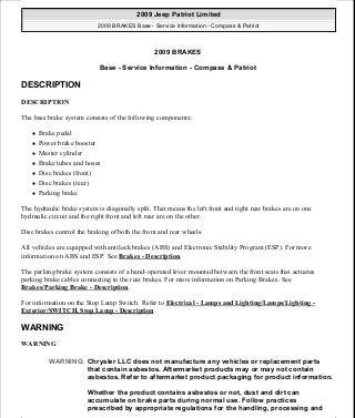 Manuales de reparaciones jeep compass y patriot limited 2007-2009