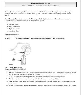 Manuales de reparaciones jeep compass y patriot limited 2007-2009
