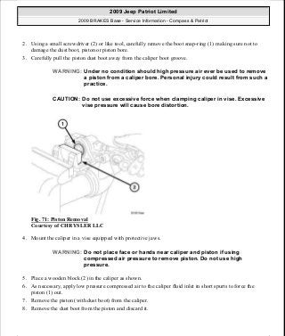 Manuales de reparaciones jeep compass y patriot limited 2007-2009