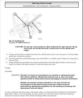 Manuales de reparaciones jeep compass y patriot limited 2007-2009