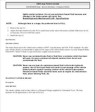 Manuales de reparaciones jeep compass y patriot limited 2007-2009