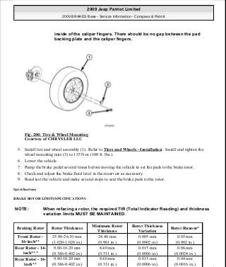 Manuales de reparaciones jeep compass y patriot limited 2007-2009