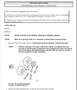 Manuales de reparaciones jeep compass y patriot limited 2007-2009