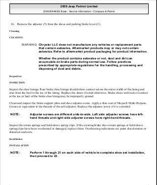 Manuales de reparaciones jeep compass y patriot limited 2007-2009