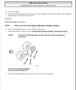 Manuales de reparaciones jeep compass y patriot limited 2007-2009