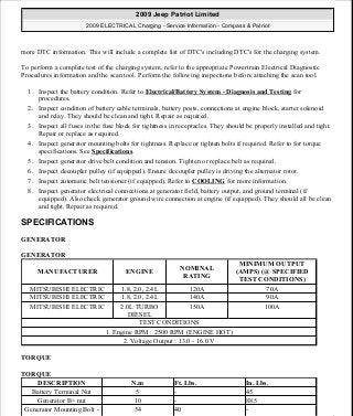 Manuales de reparaciones jeep compass y patriot limited 2007-2009