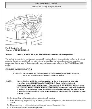 Manuales de reparaciones jeep compass y patriot limited 2007-2009