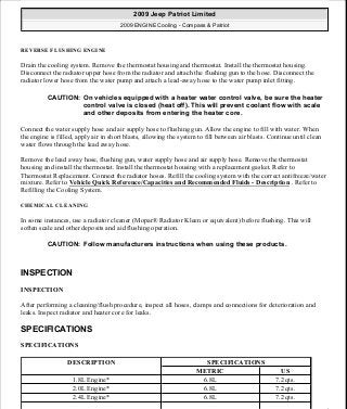 Manuales de reparaciones jeep compass y patriot limited 2007-2009