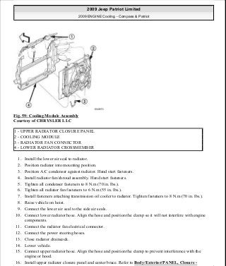 Manuales de reparaciones jeep compass y patriot limited 2007-2009