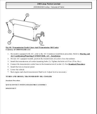 Manuales de reparaciones jeep compass y patriot limited 2007-2009