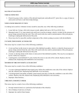 Manuales de reparaciones jeep compass y patriot limited 2007-2009