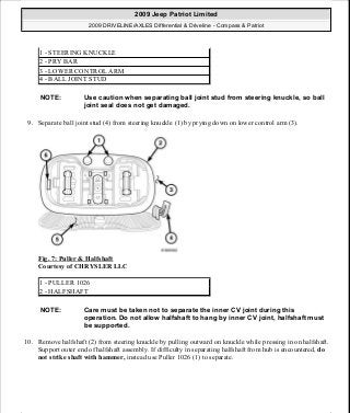 Manuales de reparaciones jeep compass y patriot limited 2007-2009
