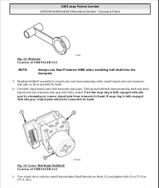 Manuales de reparaciones jeep compass y patriot limited 2007-2009