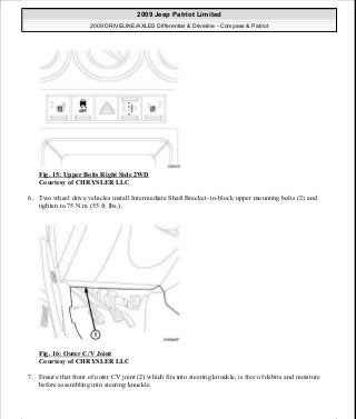 Manuales de reparaciones jeep compass y patriot limited 2007-2009