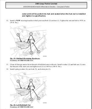Manuales de reparaciones jeep compass y patriot limited 2007-2009
